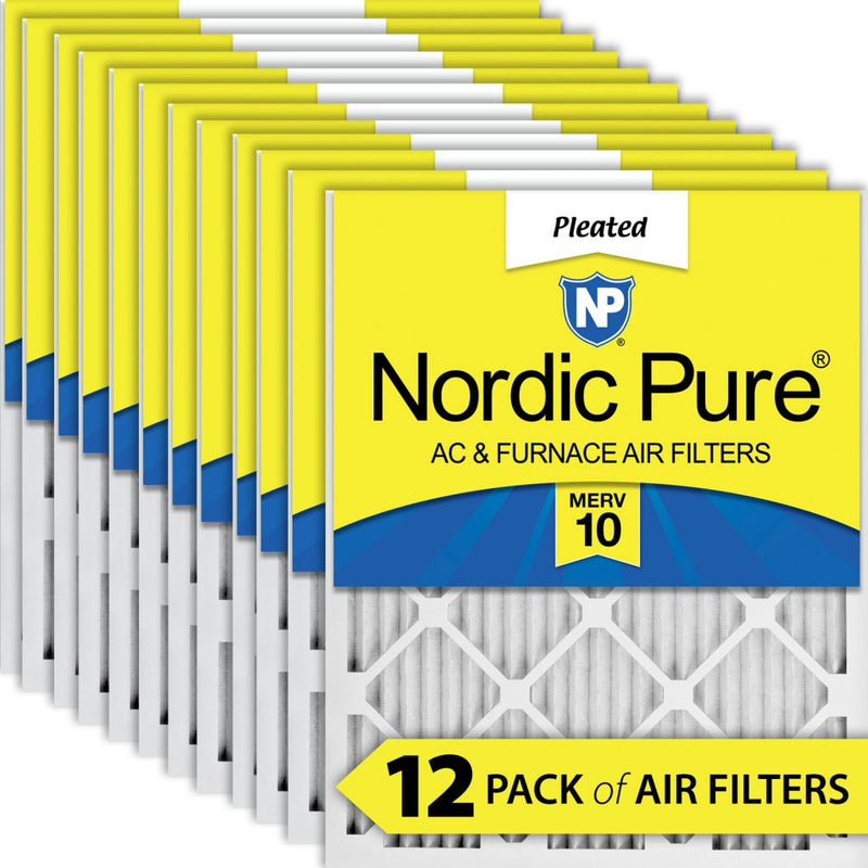 10x14x1 MERV 10 AC Furnace Filters 12 Pack