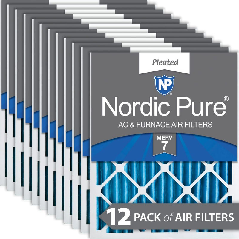 10x20x2 Pleated MERV 7 Air Filters 12 Pack