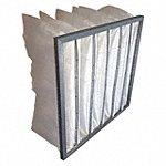 Pocket Air Filter, 24x24x15, MERV 8, White, Synthetic, Number of Pockets: 12